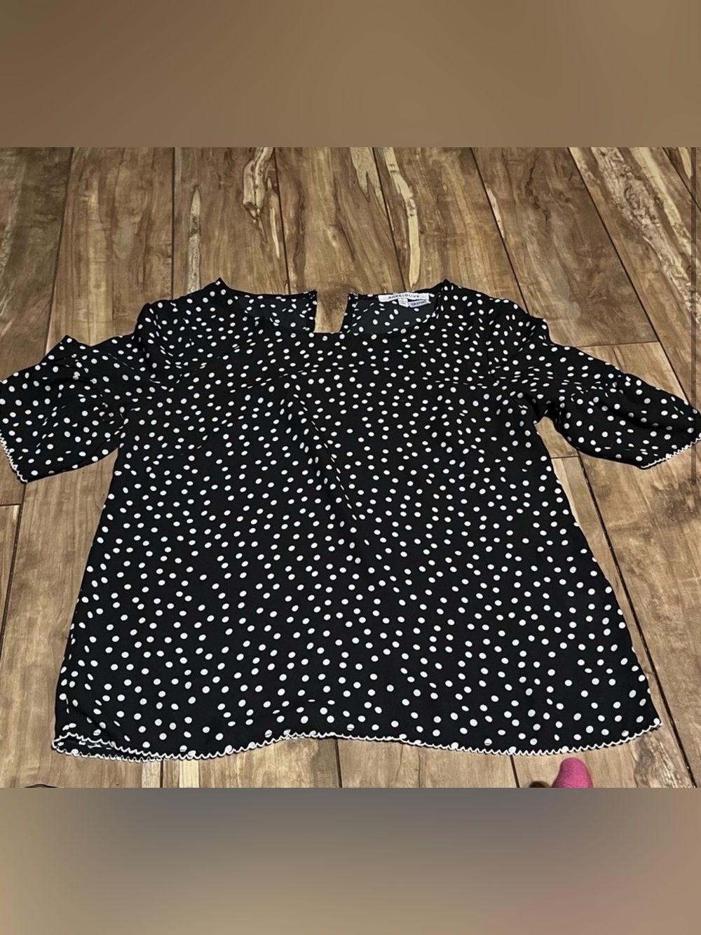Rose & Olive polka dot blouse